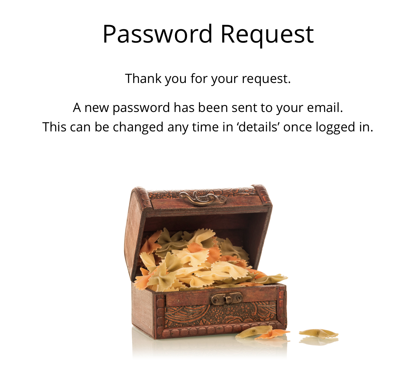 new password request 